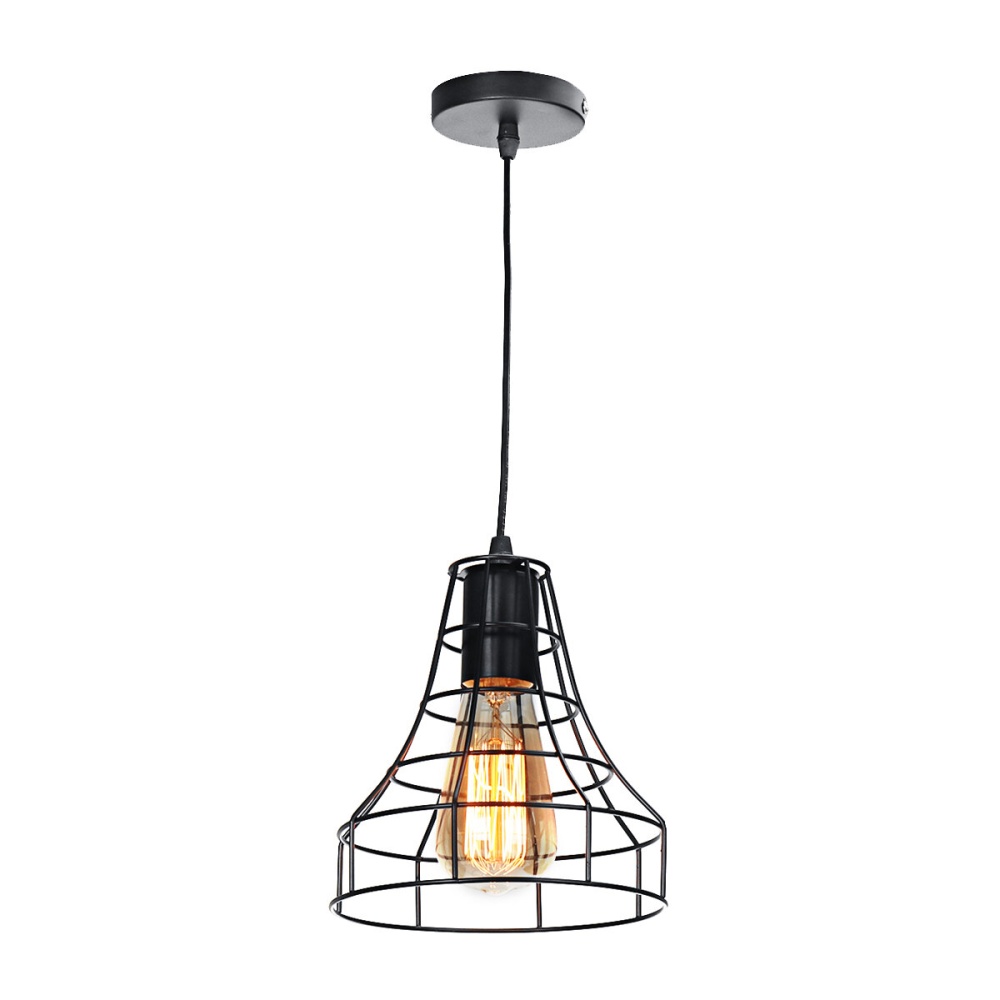 E27 Vintage Retro Pendant Light Ceiling Lamp Home Dining Fixture Decoration - Image 2