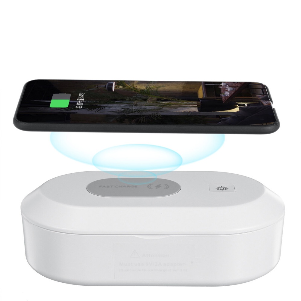 15W Portable Multifunctional Phone Disinfection Box Cleaner Wireless Charger - Image 2