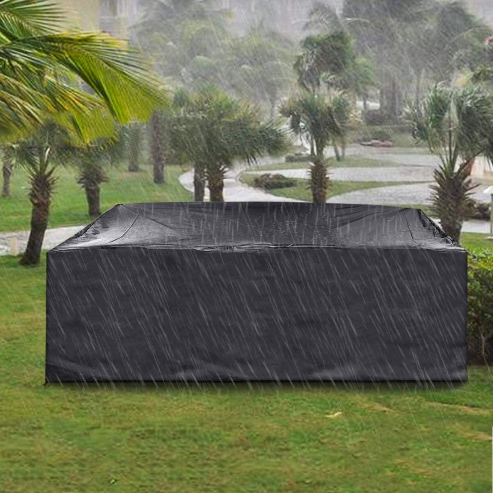 420D Oxford Polyester Patio Furniture Cover Waterproof Anti-UV Dust Cover Windproof Anti-snow Furniture Cover - Image 2