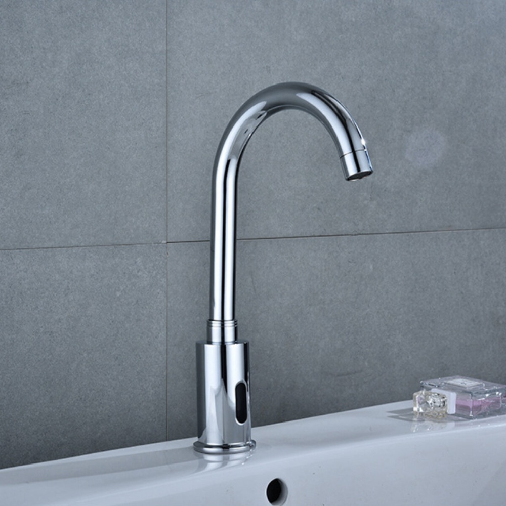 Infrared Sensor Kitchen Sink Faucet Smart Touchless Single Cold Water Tap - Image 2