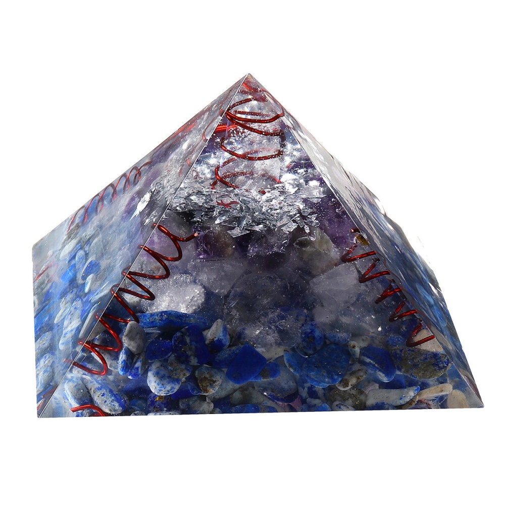 Himalayas Stone Orgone Pyramid Energy Generator Tower Home Decorations Reiki Healing Crystal - Image 2