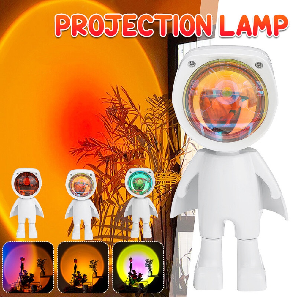 Sun Sunset LED Light Rainbow Projection Desk Lamp Home Decor USB Night Light - sunset - Image 2