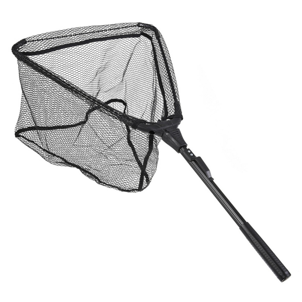 ZANLURE 12"/16" Aluminum Alloy Triangle Fishing Net Retractable Fishing Net Telescoping Foldable Landing Net Pole Folding Landing Net Tackle - A - Image 2