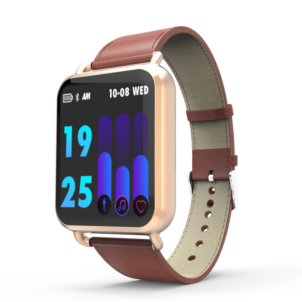 Newwear Q3 Plus 1.3' Dynamic Blood Pressure Custom Interface Long Standby Multi-language Smart Watch - Rose Gold - Image 2