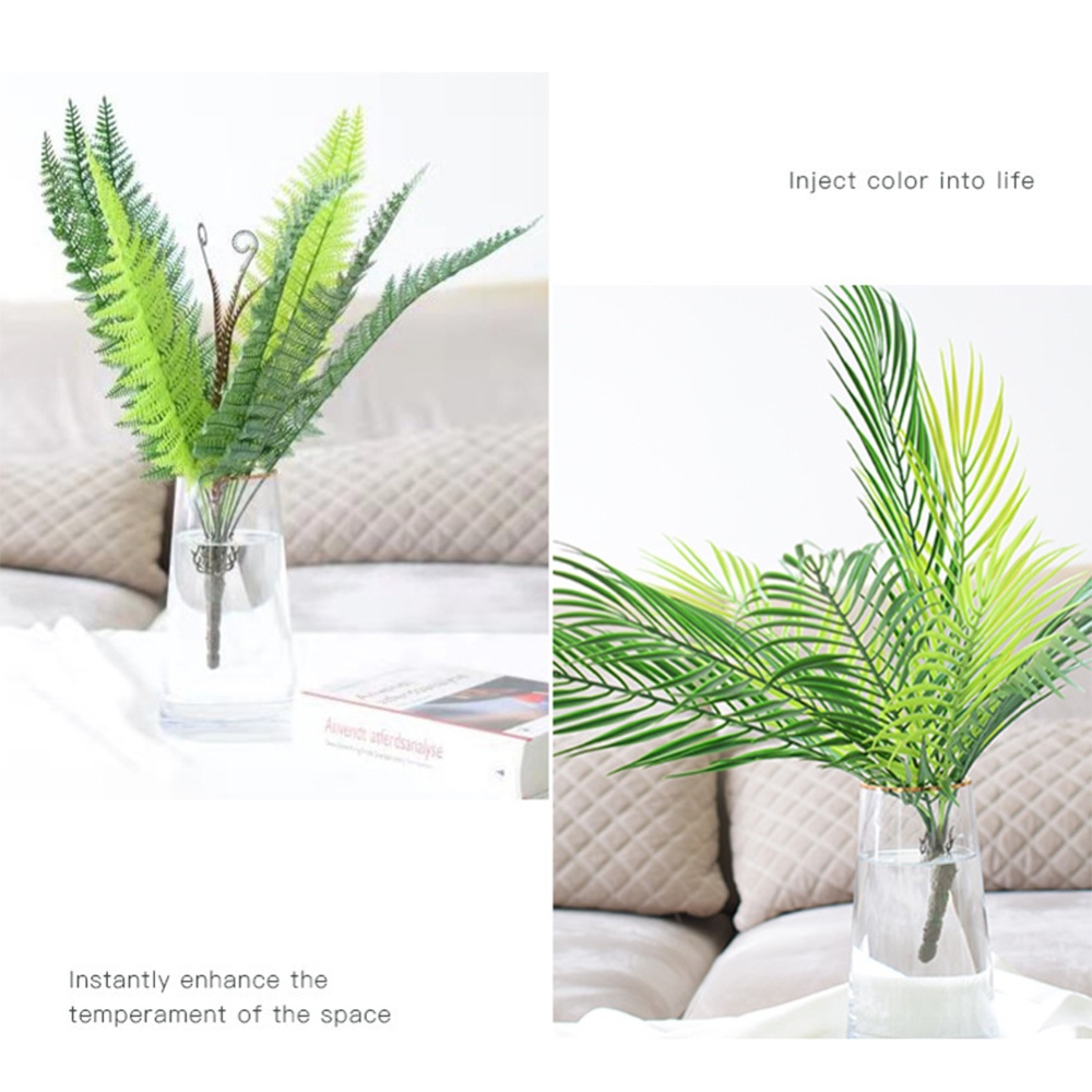 Simulation Green Leaf Artifical Plant Houshold Indoor Decoration Accessories Approximately 50*13cm - Image 2