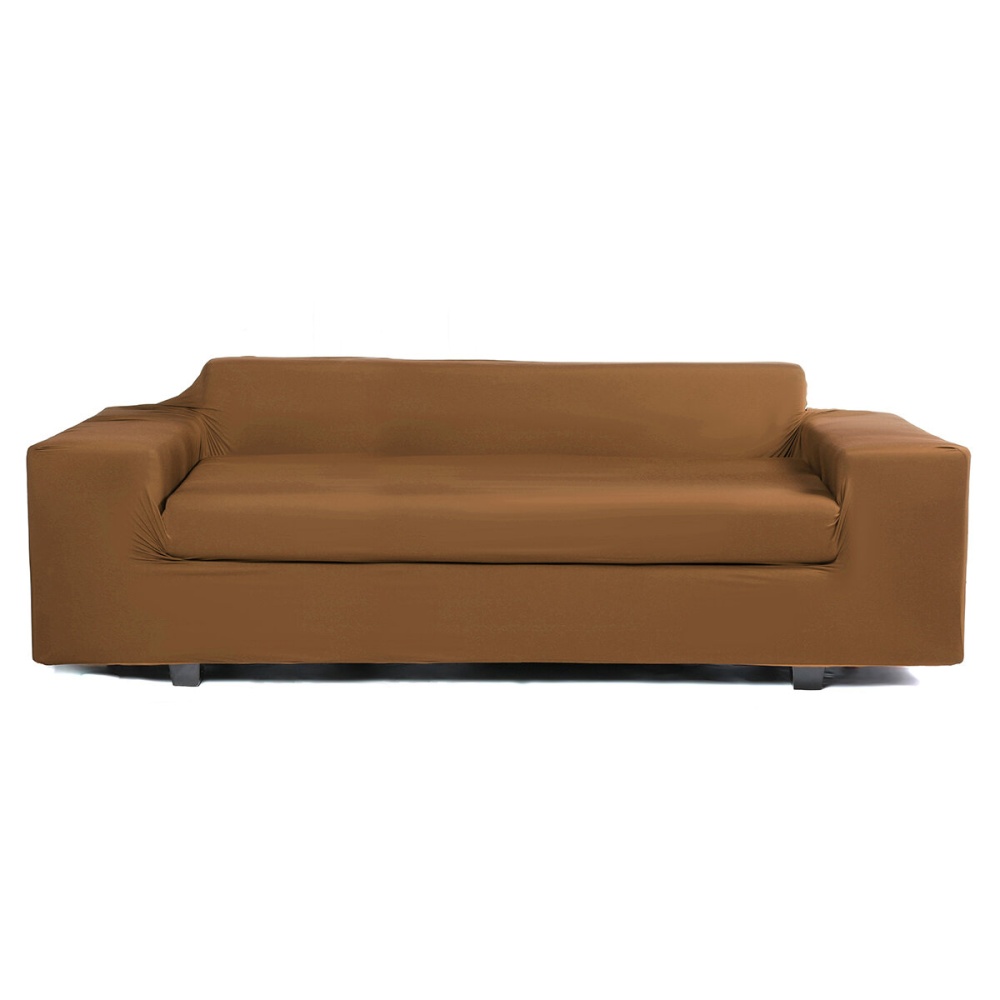 1/2/3/4 Seaters Elastic Sofa Cover Universal Chair Seat Protector Couch Case Stretch Slipcover Home Office Furniture Decorations Light Brown - 1 Seat - Image 2