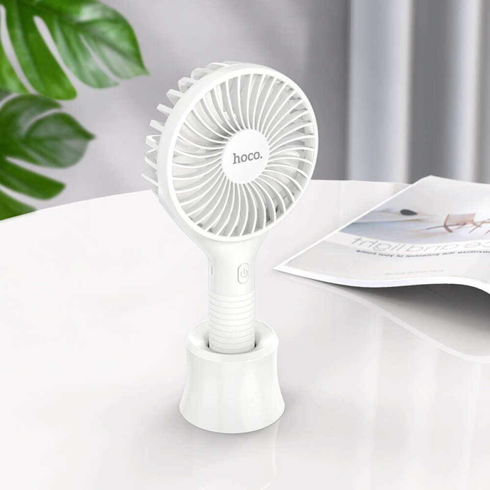 HOCO F13 Handheld Fan Summer Small Fan Desktop Mini Fan - Image 2