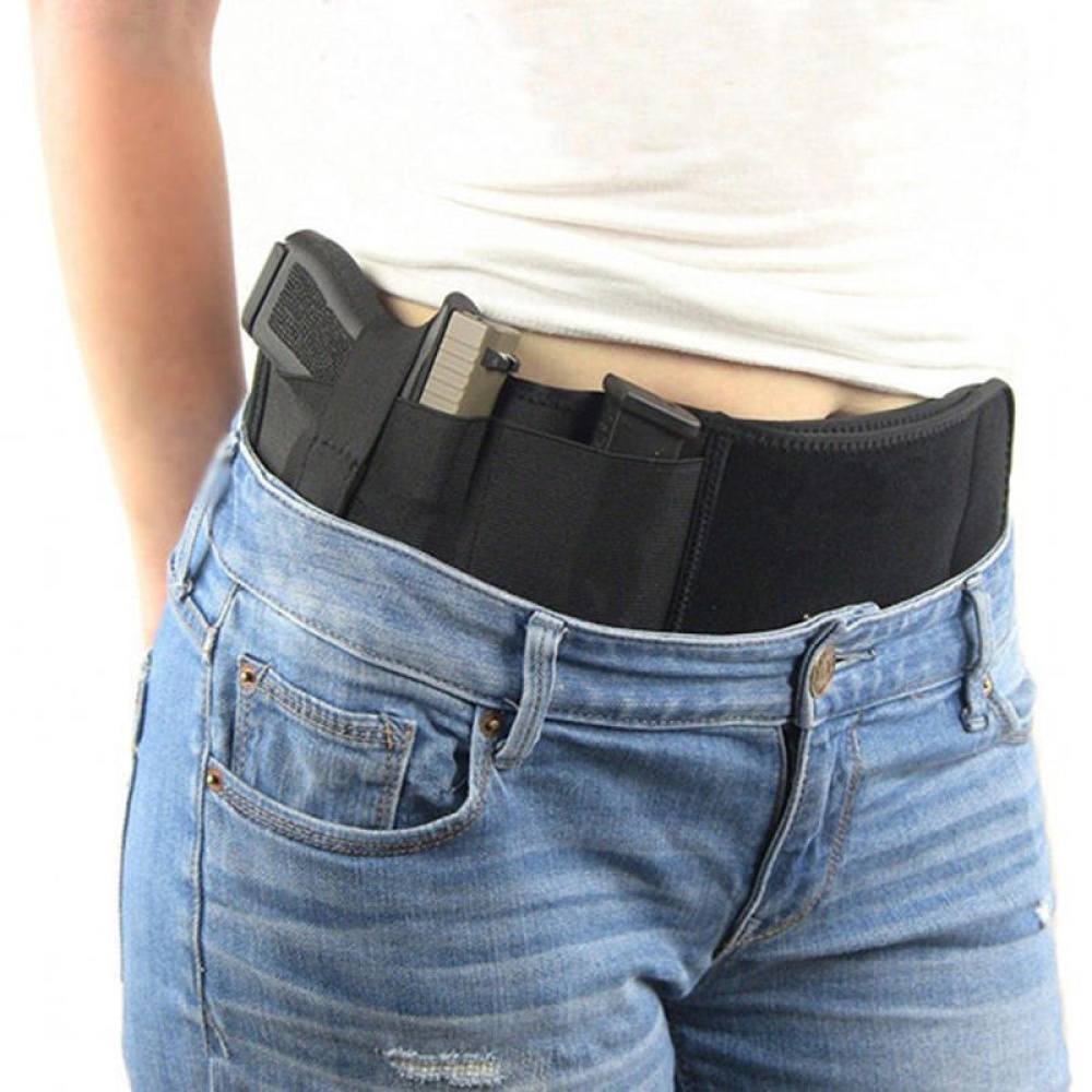 Neoprene Concealed Carry Right Hand Waist Belly Band Elastic Holster Gun Holsters Magazine Pouches For Men Women - Image 2