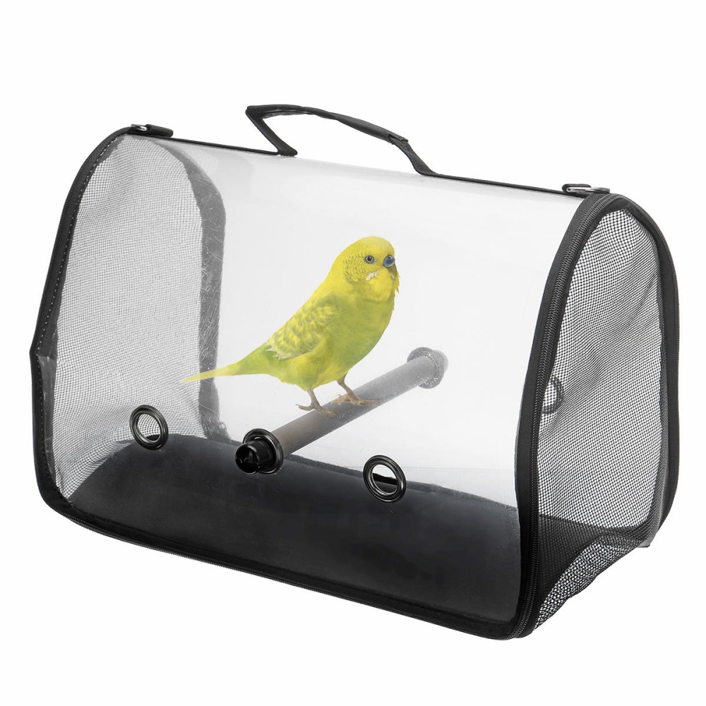 Transparent Handbag Travel Backpack Bird Carrier Cage Nests Pet Parrot Breathable - Image 2