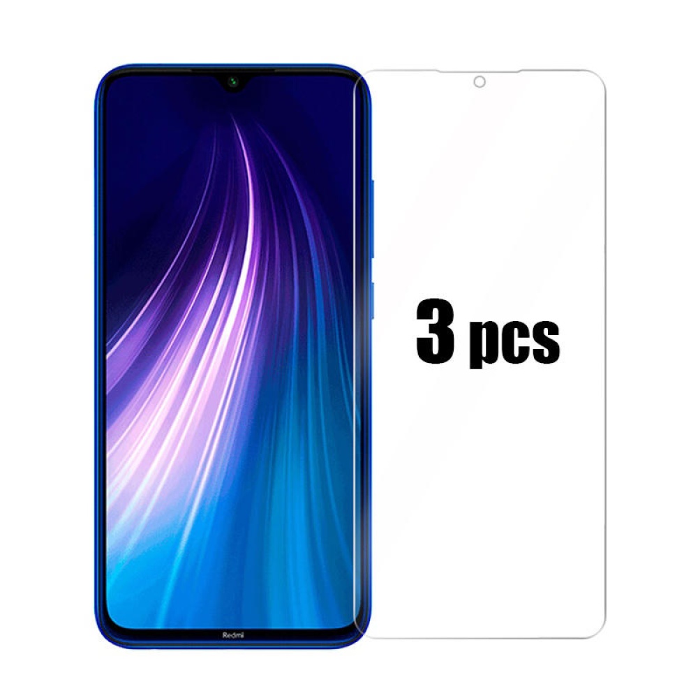 3pcs 9H Anti-explosion Anti-scratch Tempered Glass Screen Protector for Xiaomi Redmi Note 8 2021 Non-original - Image 2