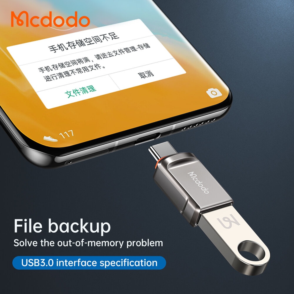 MCDODO USB Type-C To USB 3.0 Female Adapter / USB-A 3.0 to Apple Adapter OTG Connector For iPhone 13 Pro For Xiaomi 12 - Type-C - Image 2