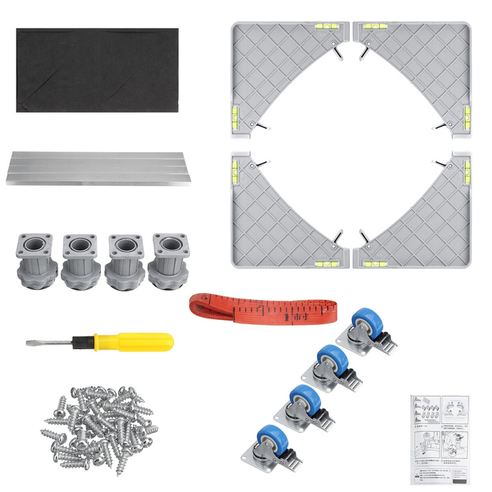 Universal Movable Base Bracket Stand Wheels for Washing Machine Fridge Carriage - #2 - Image 2