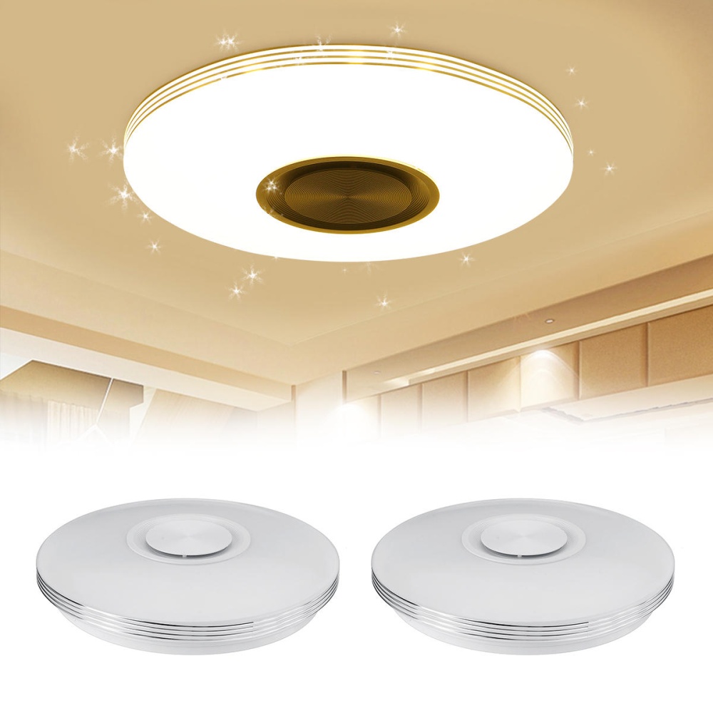 84LED RGBW Intelligent Music Ceiling Light Lamp APP/ Remote Control 220V/100-260V - 220V - Image 2