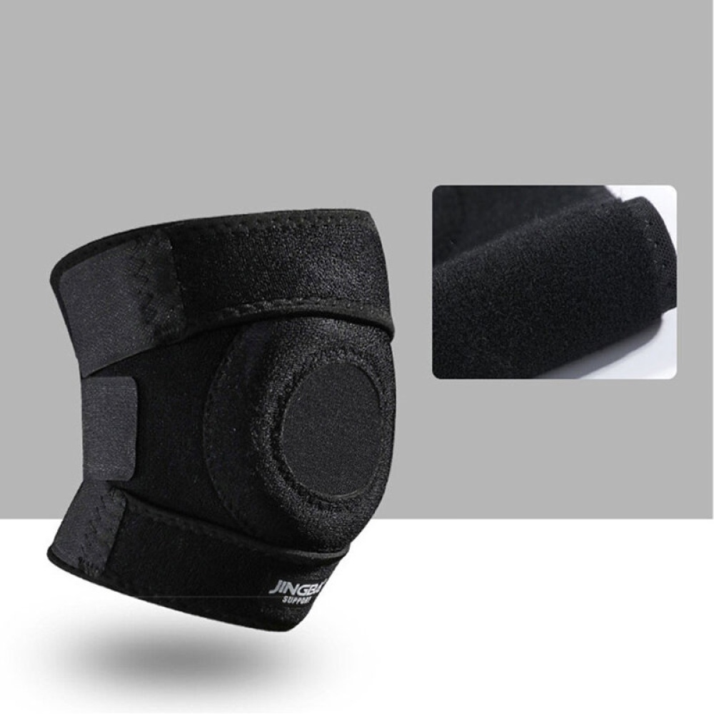 JINGBA SUPPORT 1PCS Elastic Knee Pads Sports Fitness Knee Support Nylon Anti-fall Knee Protector Brace Outdoor Basketball Sports Fitness - Image 2