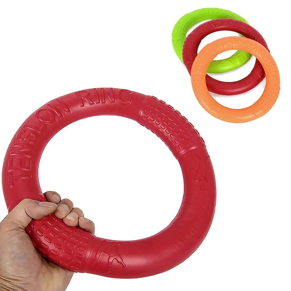 EVA Pet Flying Discs Dog Training Ring Puller Resistant Bite Floating Toy for Puppy Outdoor Interactive Game Playing - Green S - Image 2