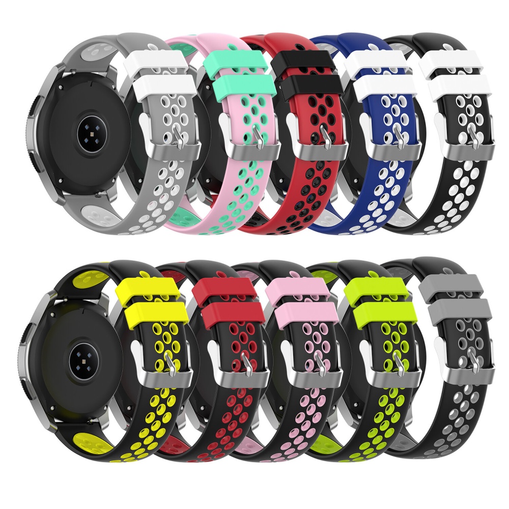 Two-color Breathable Waterproof Replacement Strap Smart Watch Band For Samsung Galaxy Watch 46MM - NO.2 - Image 2