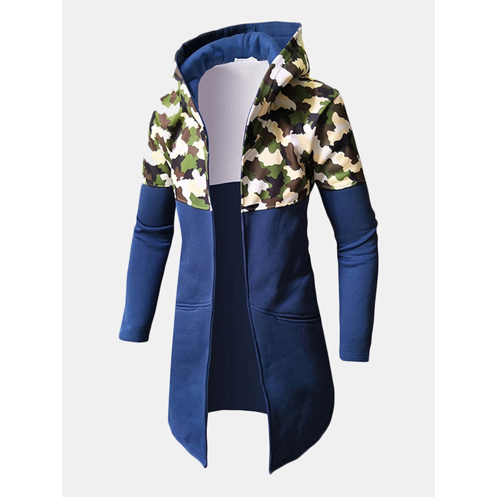 Mens Retro Hoodies Sweatshirts - L Grey