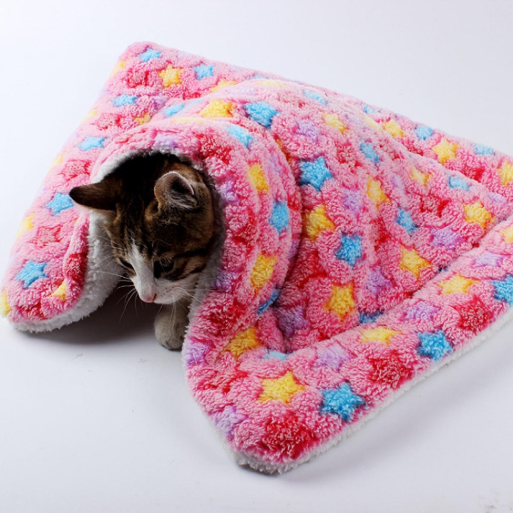 4 Sizes Soft Cosy Warm Fleece Pet Dog Cat Animal Blanket Velvet Bed Mat Cozy Pad Pet Mat - S - Image 2