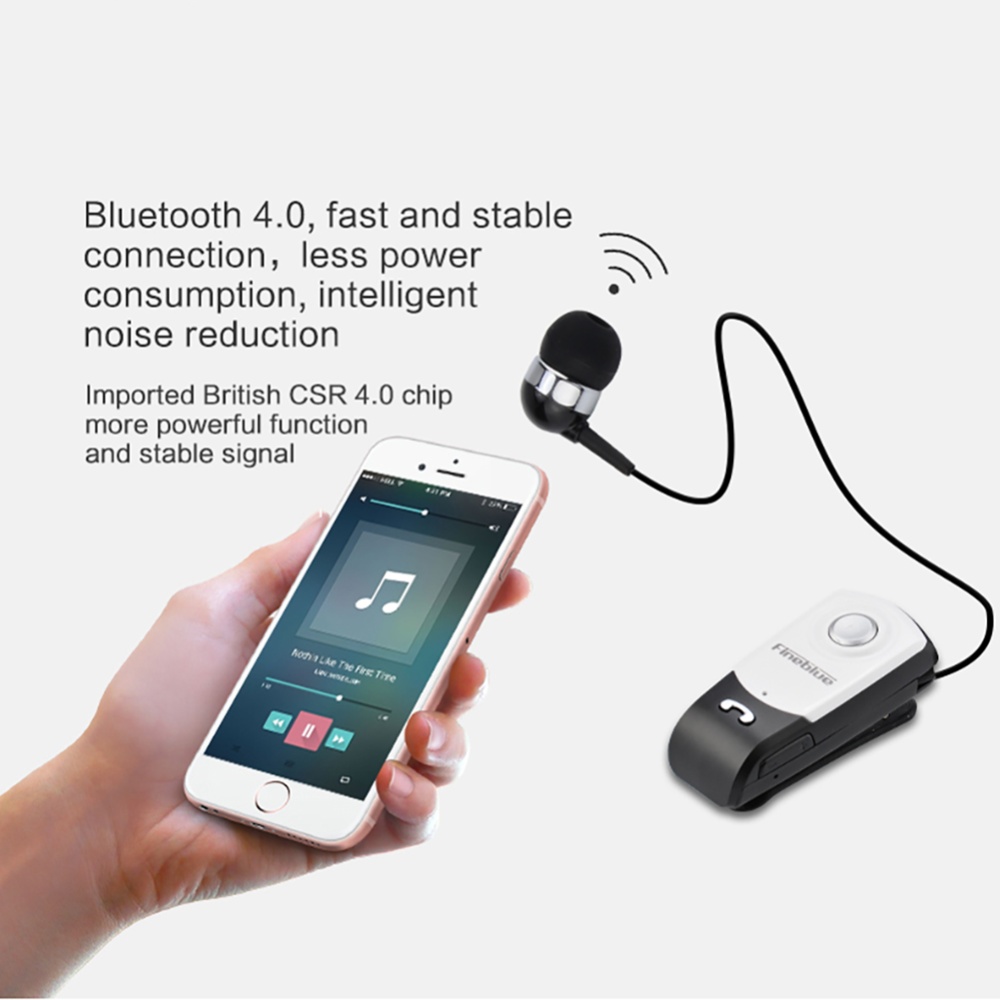 F960 Smart Bluetooth Headset 1-to-2 Telescopic Wireless Handsfree Earbuds - Image 4