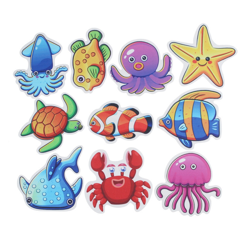 Anti-Slip Bathtub Stickers Baby Shower Waterproof Sticker Ocean Fish Non-skid Adhesive Bathroom Decor - type2