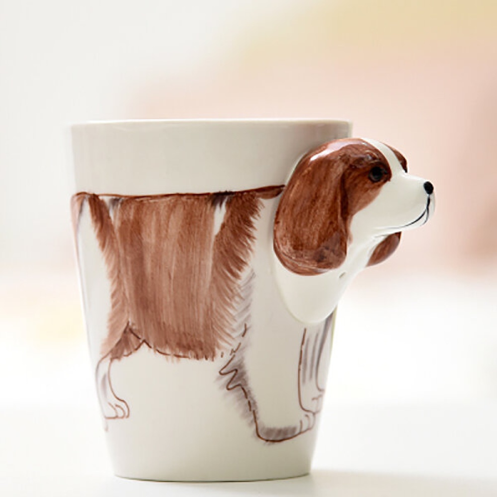 3D Ceramic Mug Pure Hand-painted Animal Cup Cartoon Cup Painted Coffee Mug - 3# - Image 2