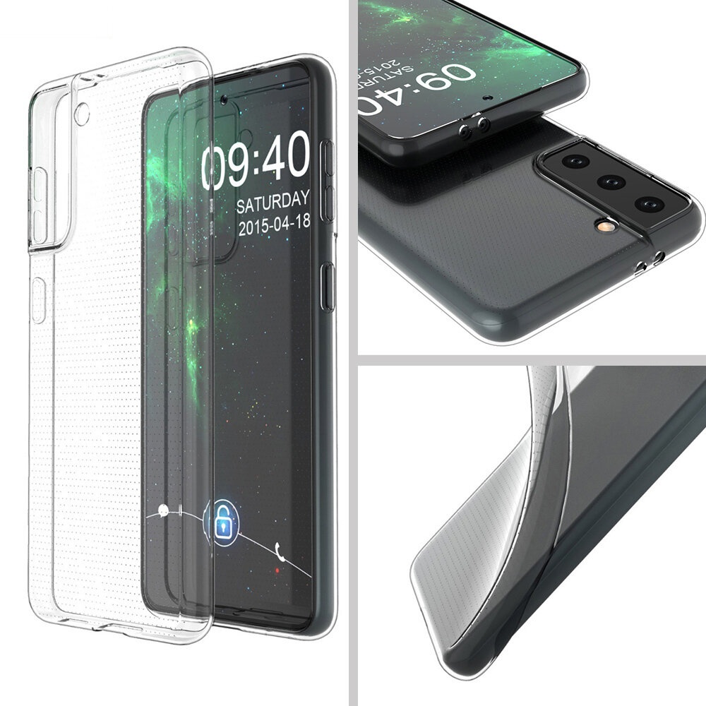 for Samsung Galaxy S21 Ultra 5G / Galaxy S21+ 5G / Galaxy S21 5G Protective Case Crystal Transparent Shockproof Non-Yellow Hard PC Back Cover - 002 - Image 2