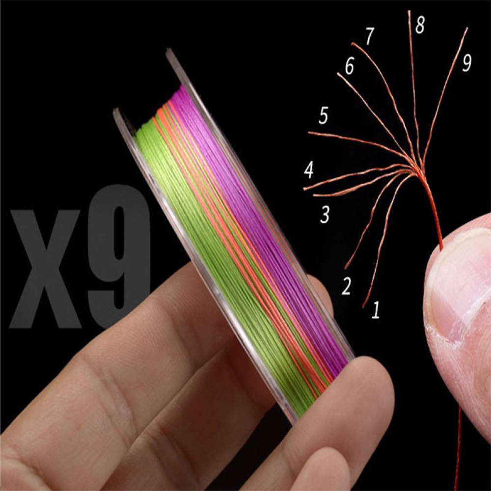 MAX-9 9 Strands Braided Fishing Line 100m Multi Color Super Strong Multifilament PE Braid Line-1.0/2.0/3.0/4.0/5.0/6.0/7.0/8.0 - 4 - Image 2