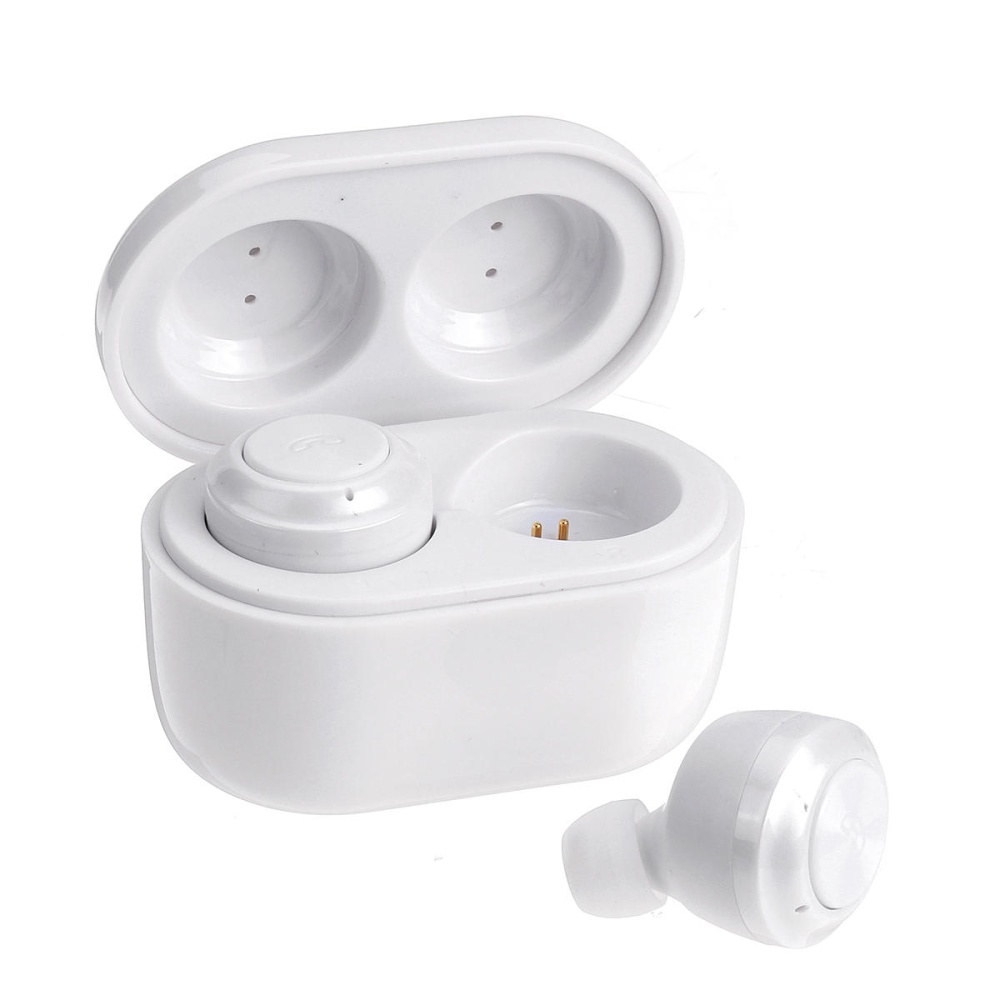 Mini Portable TWS Wireless bluetooth 5.0 Earphone Earbuds IPX5 Waterproof Stereo Headphones with Charging Box - white - Image 2