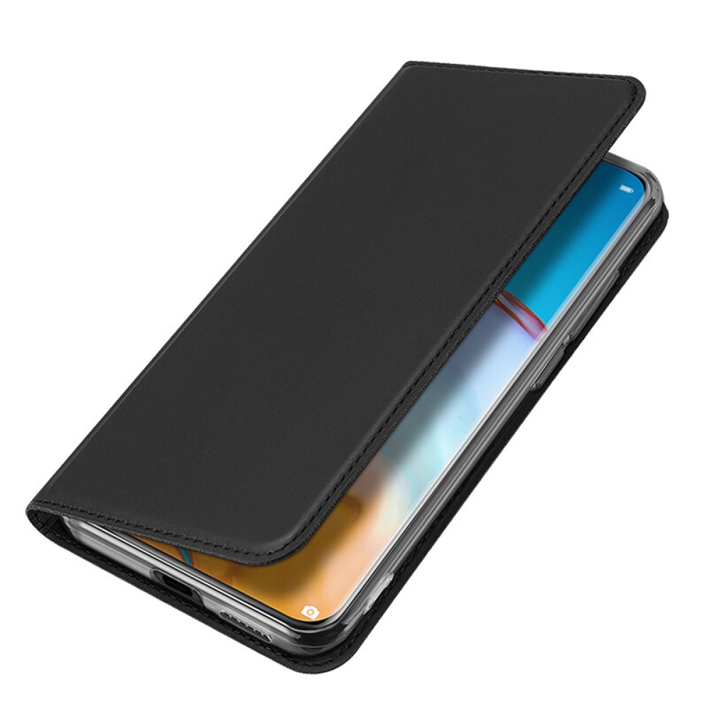 DUX DUCIS for Huawei P40 Case Flip Magnetic with Card Slot Stand Shockproof PU Leather Protective Case - Black - Image 2