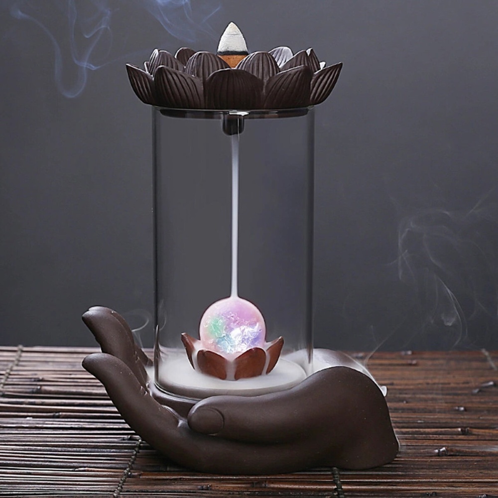 Backflow Incense Burner Ceramic Incense Holder Back Flow Base Home Office Decor - Type A - Image 2