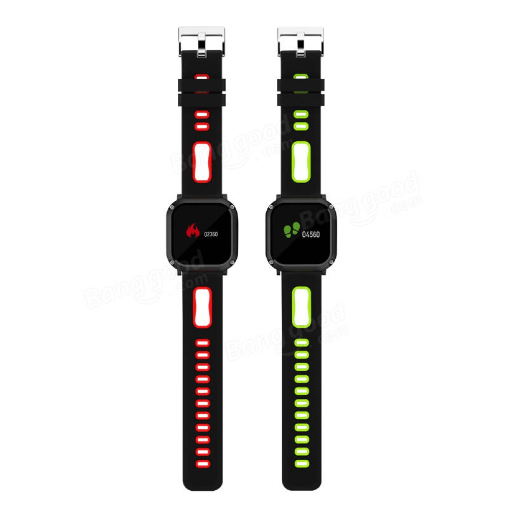 Multifunction bluetooth IP68 Waterproof Heart Rate Digital Sport Smart Wristband for IOS Android - Green - Image 2