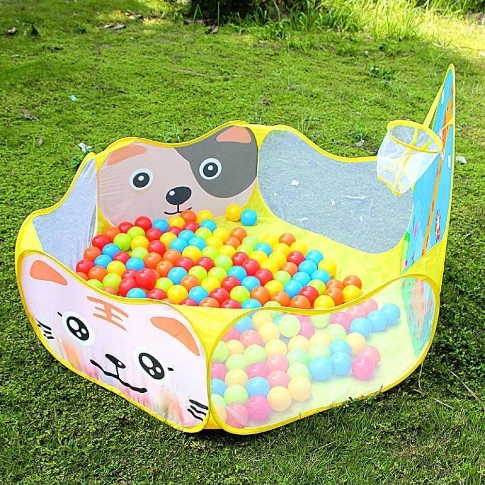 120x120cmx76cm Foldable Kid Children Baby Ocean Ball Pit Pool Outdoor Indoor Play Toys Tent with Basket - Pink - Image 2