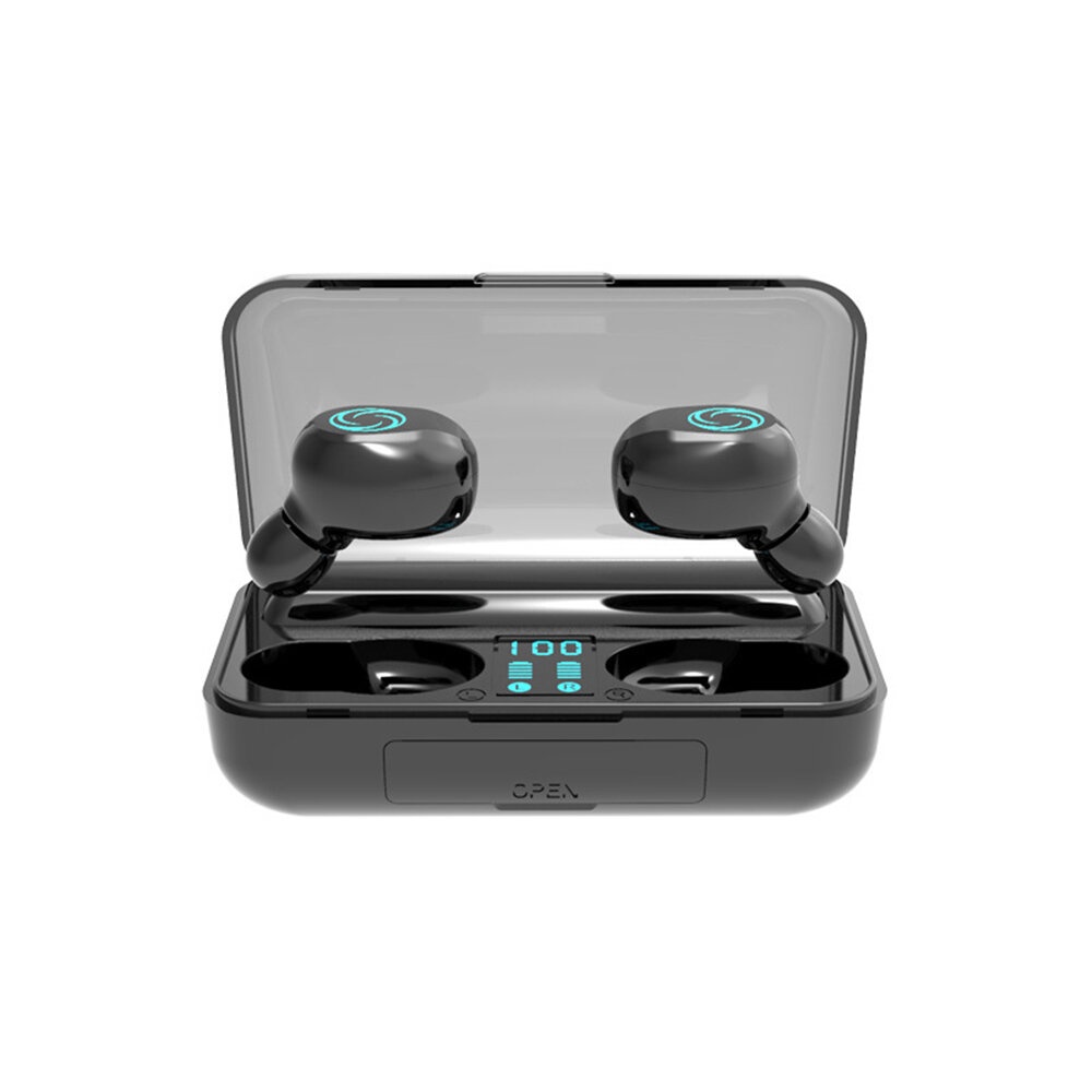 TWS Wireless bluetooth 5.0 Headset Binaural Call 2500mAh Charging Power Sports HIFI Waterproof Earphone - Image 2