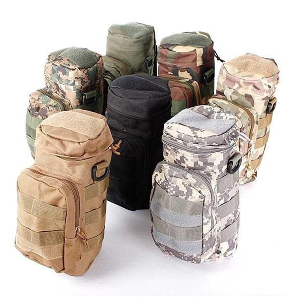 Multifunctional Water Bottle Bag Outdoor Tactical Bag Sports Hiking Climbing Package Kettle Bag - Jungle digital - Image 2