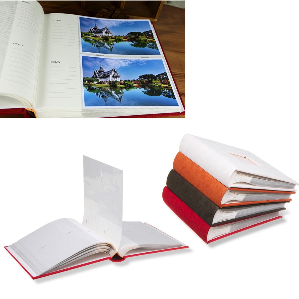 6''x4'' Holds 200 Photos Slip In Memo Photo Album Family Memory - Red - Image 2