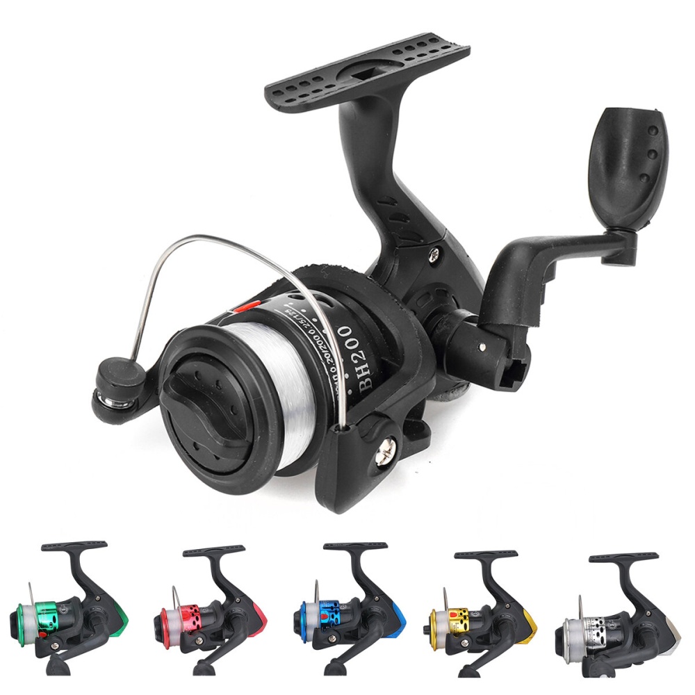 ZANLURE BH200 5.2:1 Fishing Reel Plastic Spinning Fishing Wheel With Fishing Line - Blue