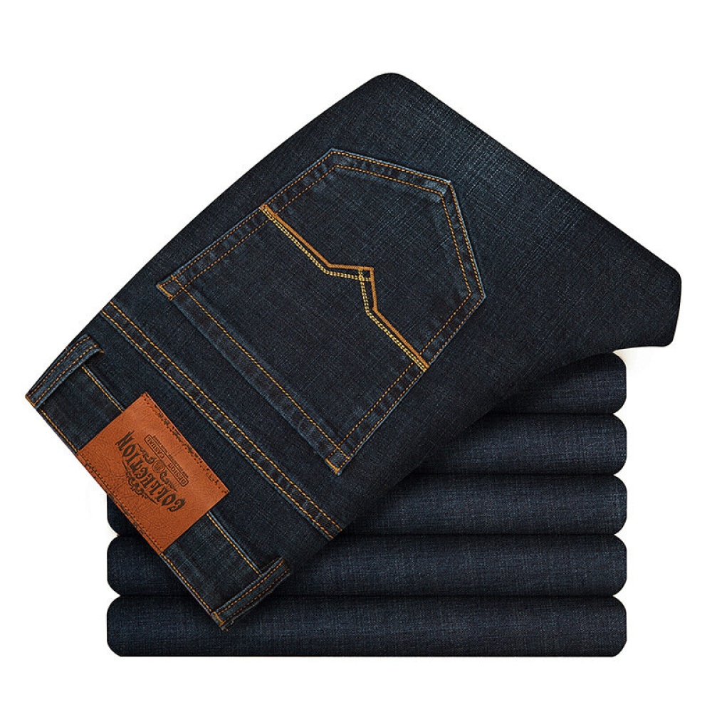 Cotton business casual jeans - 30 76061 blue black