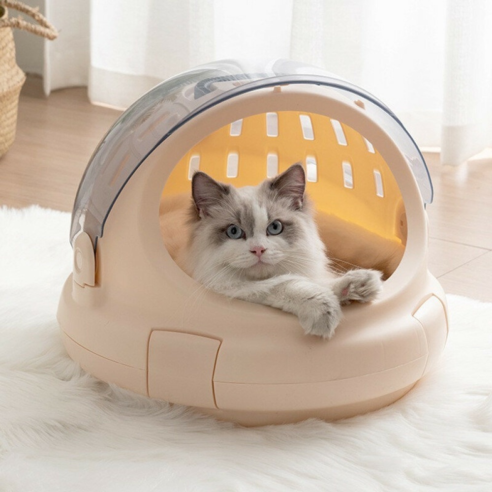 Multifunction Cat Flight Case Portable Space Capsule Pet Kennel Cat Litter Box - Type A - Image 2