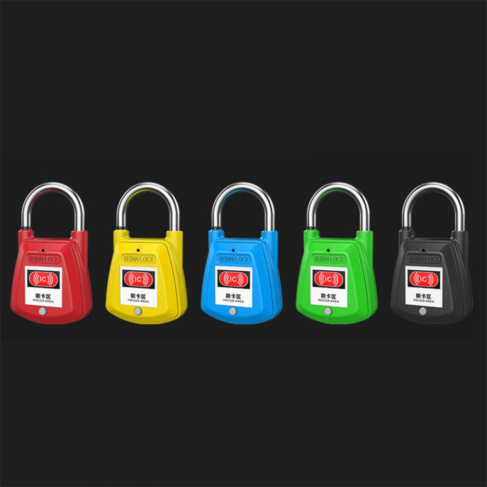 SC02 Padlock IC Card Zinc Alloy Waterproof Lock Property Management Door Lock - Black - Image 2