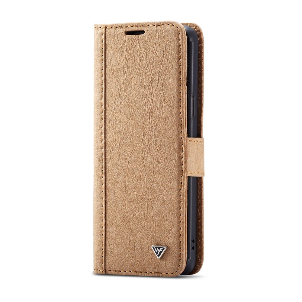 WHATIF Protective Case For Samsung Galaxy S9 Waterproof Kraft Paper Magnetic Detachable Wallet - Brown - Image 2