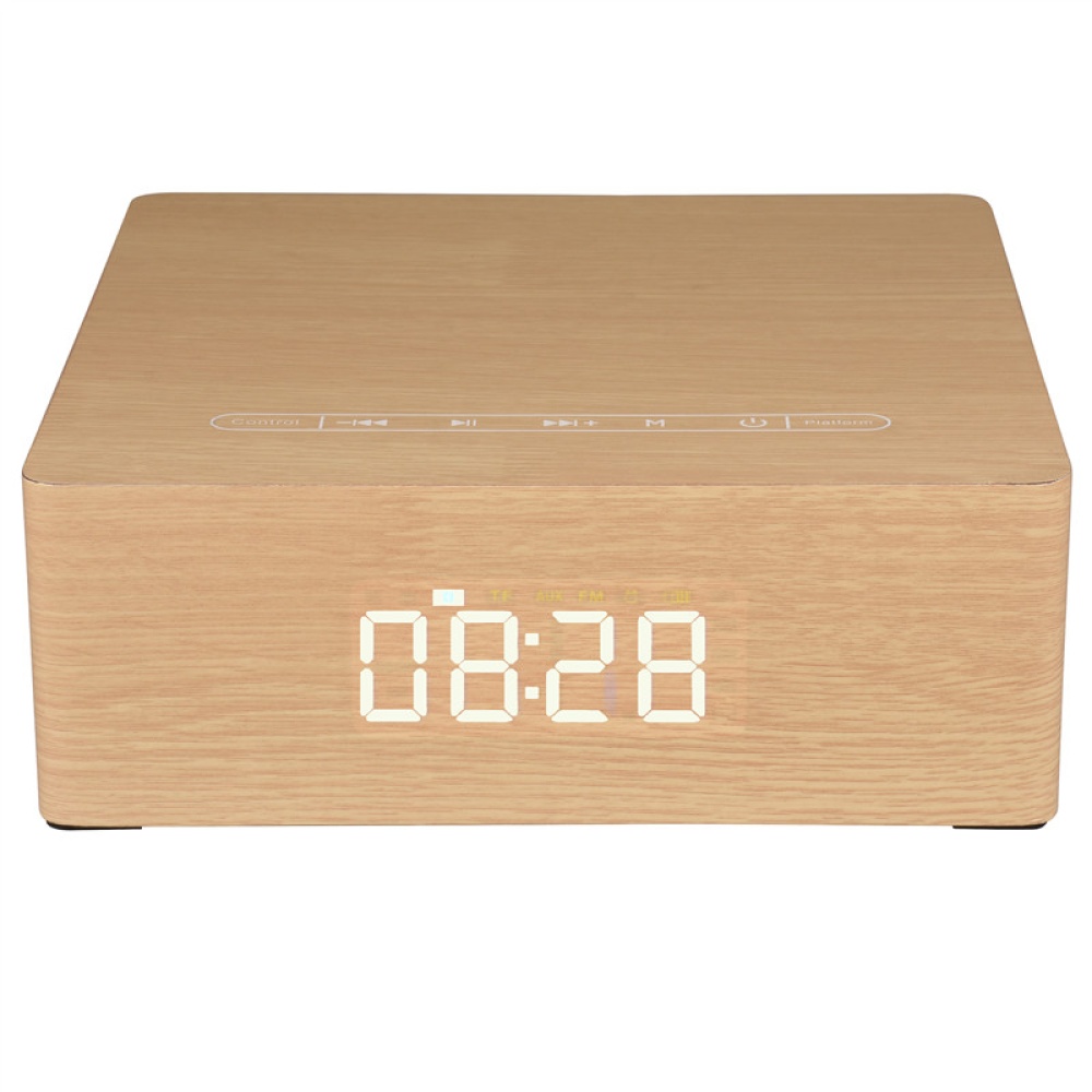 Haut-parleur d'alarme Bluetooth en bois - Image 2