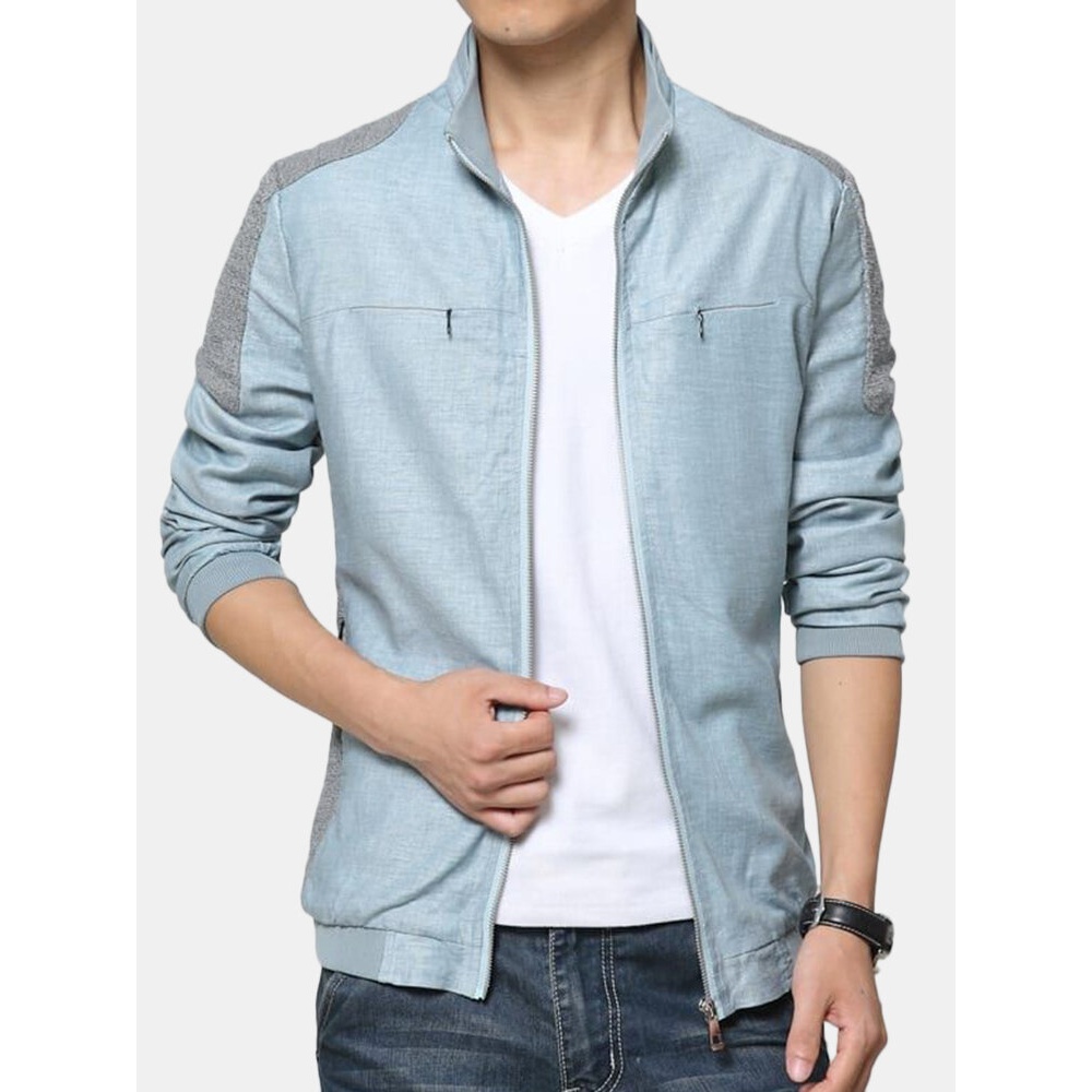 Men's Wear Slim Sweater Casual Cardigans - XXXXL Blue