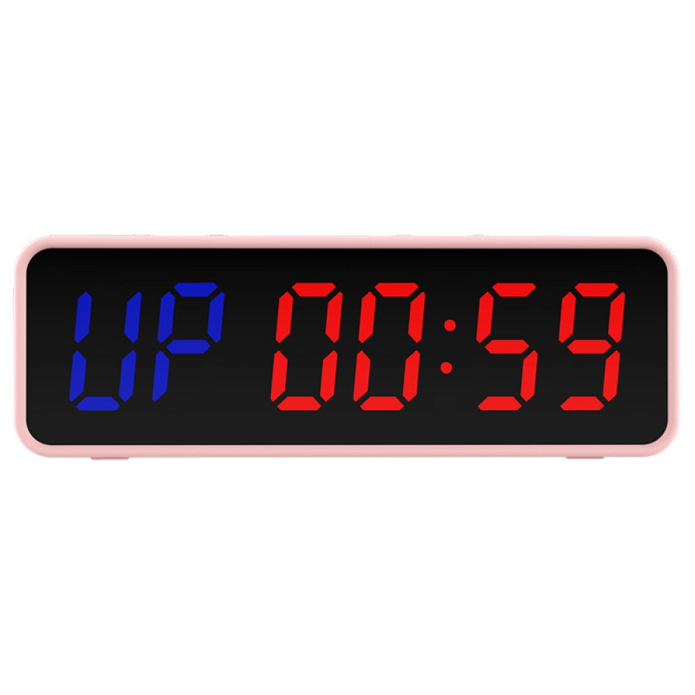 Gym Timer Remote Control LED Interval Timer Digital Countdown Wall Clock Fitness Timer Digits Sports Training Clock - Black