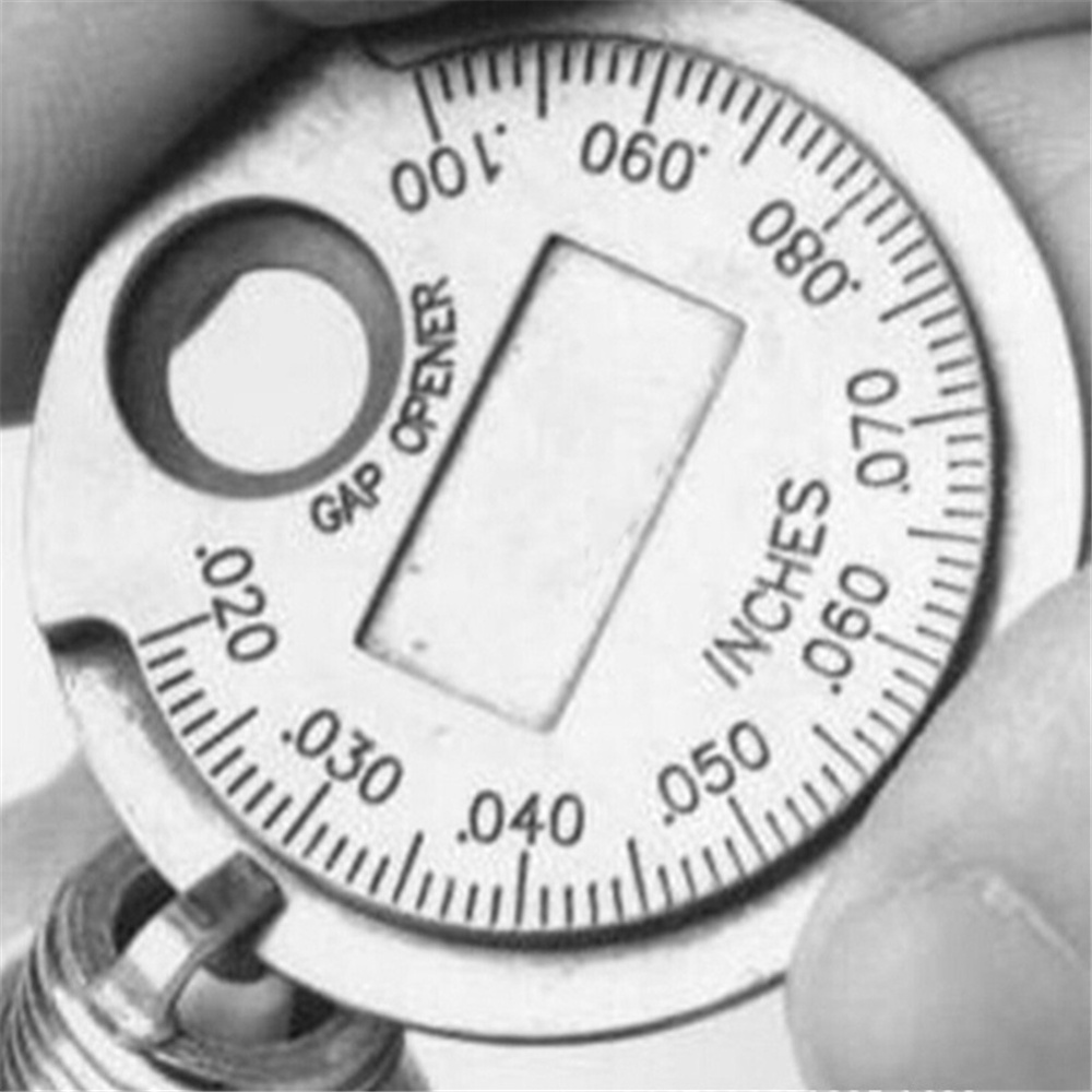 Spark Plug Gap Gauge Measurement Tool Coin-type 0.6-2.4mm Range Measuring Metric system - Image 2