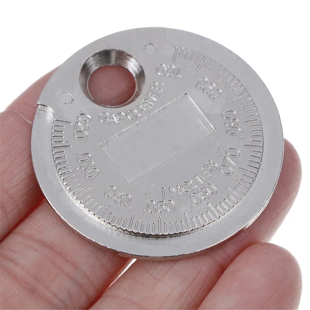 Spark Plug Gap Gauge Measurement Tool Coin-type 0.6-2.4mm Range Measuring Metric system - Image 3