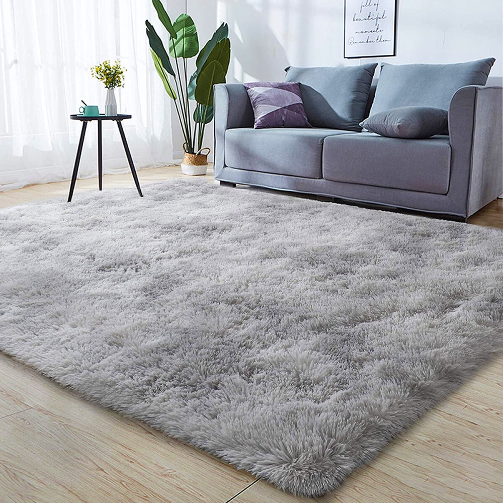 Large Size Anti-Slip Soft Fluffy Shaggy Area Shag Rugs Mats Carpets Bedroom Study Corridor Decor - Pink 140*200cm - Image 2