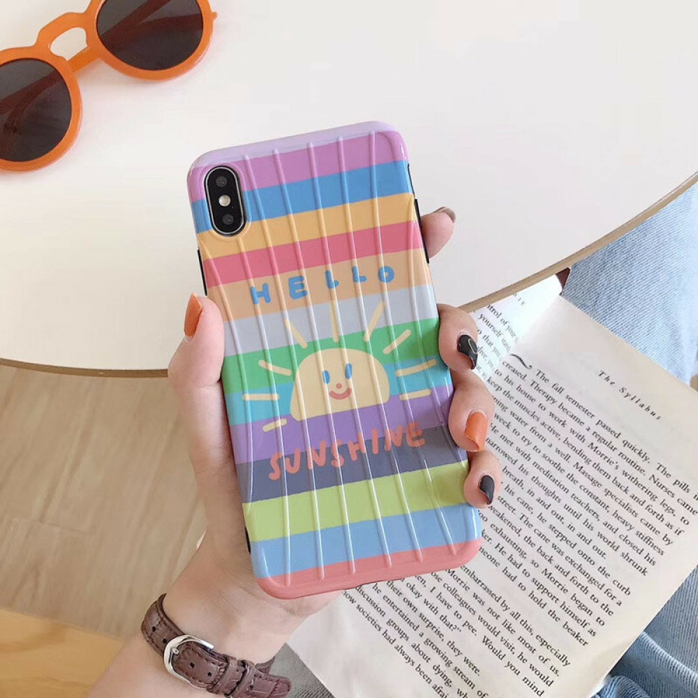 Fashion Rainbow Pattern TPU Protective Case Back Cover for iPhone X / XS / XR / XS Max / 6S / 6S Plus / 7 / 8 / 7 Plus / 8 Plus - iPhone 6/6s Colorfu - Image 2