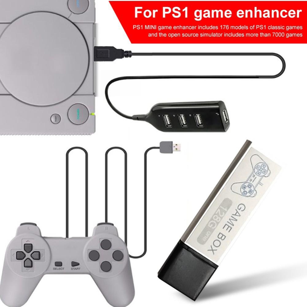 DN Mini Stick for Game Box PS1 Compatible with Open Source Simulator Expansion Pack Built-in 7000 Games Silver - Image 3