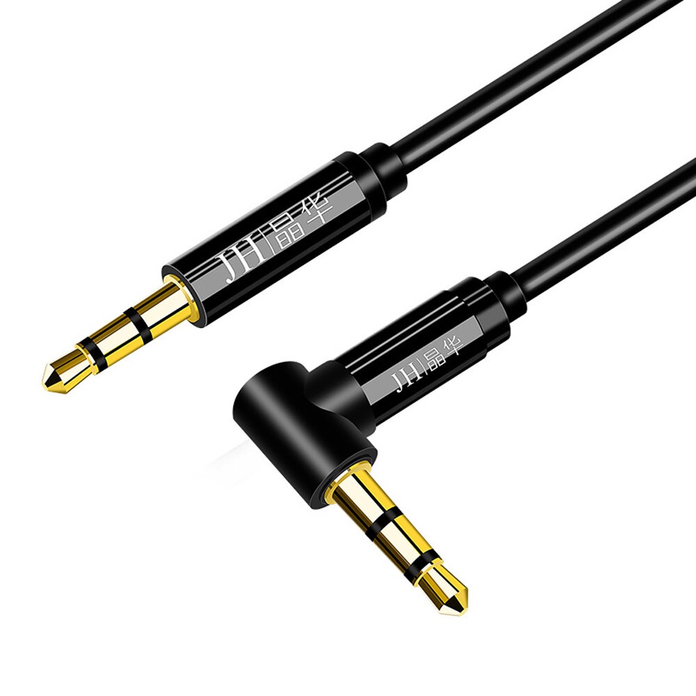 3.5mm Male-to-male Straight-to-bend Car AUX Audio Cable Car Connection Audio Cable For Speaker Car Player - 2M - Image 2