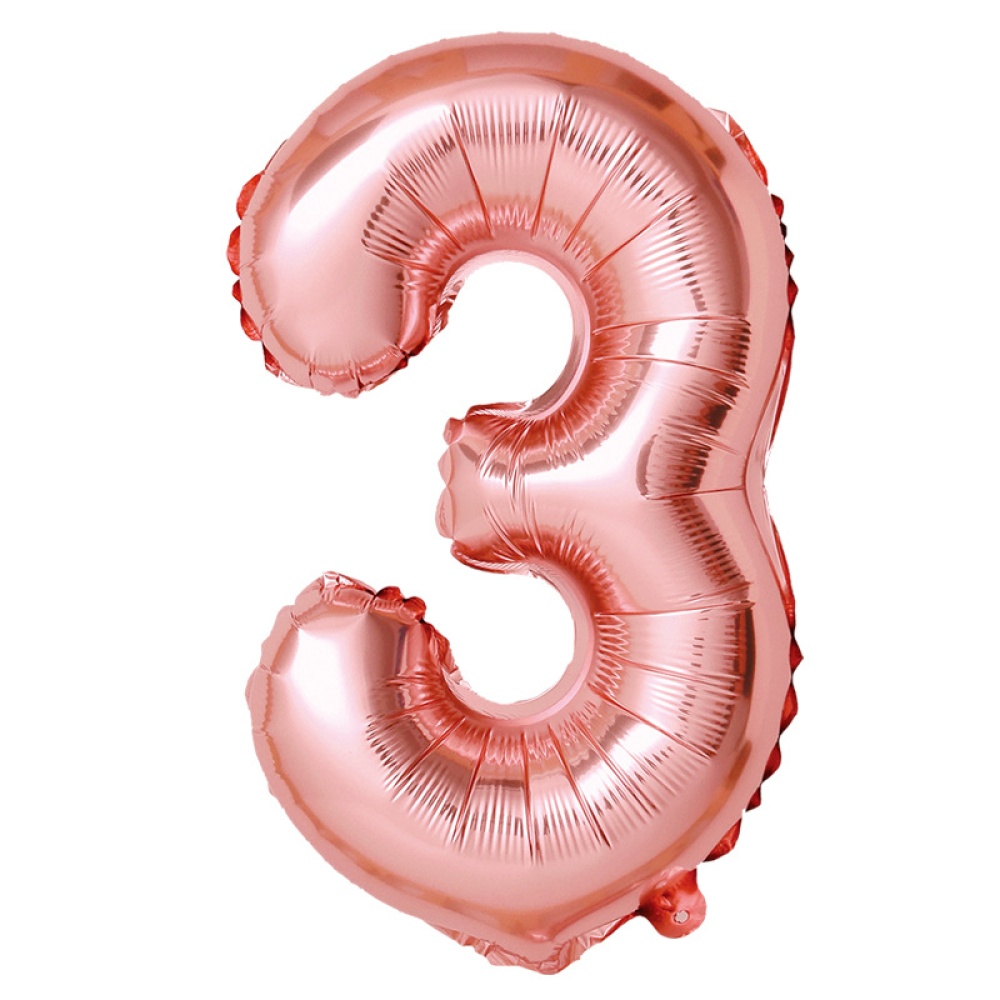 32-inch Rose Gold Digital Aluminum Film Balloons 0-9 Number Party Venue Decoration Props Balloon 6 - Image 2